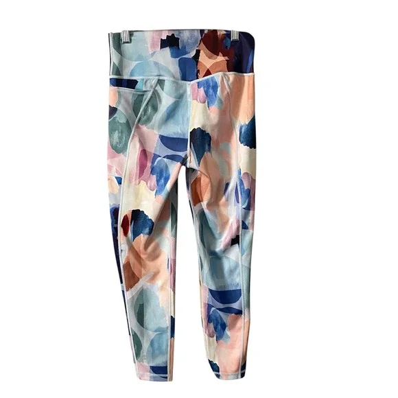 Sweaty Betty Super Sculpt 7/8 Length Leggings Abstract Print Women's Sz M - Picture 2 of 6